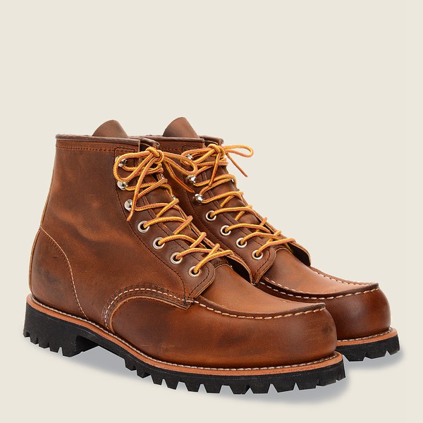 Red Wing Heritage Bot Erkek - Roughneck - 6-Inchr Rough & Tough Deri - Kahverengi - 39WFGUVIB